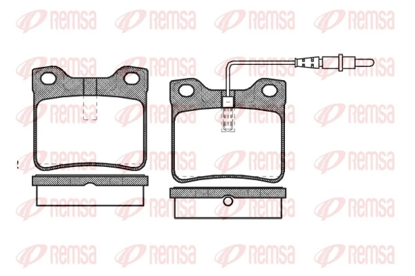REMSA 032122 К-кт зад. гальм, колодок (з датч.) DB V-Series (W638)/Vito-Series (W638) (95-03) REMSA 032122 К-кт зад. гальм, колодок (з датч.) DB V-Series (W638)/Vito-Series (W638) (95-03)