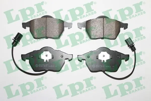 LPR 05P790 Колодки гальмівні дискові передні, AUDI A4, A6; Seat Exeo; Skoda Superb; VW Passat 95-11