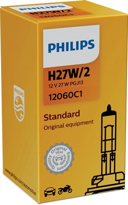 Автолампы Philips 12060C1 Standard H27W/2 PGJ13 27 W прозрачная