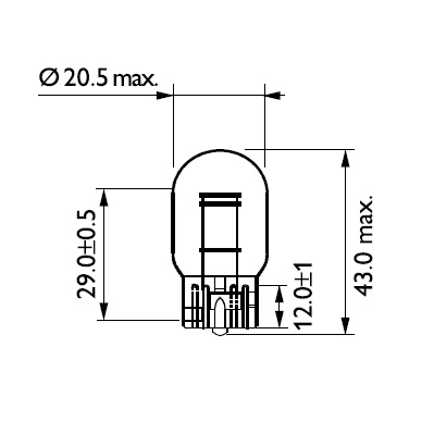Автолампы Philips 12066CP Vision W21/5W W3x16q 5 W 21 W прозрачная