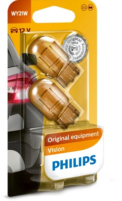 Автолампы Philips 12071B2 WY21W WX3x16d 21 W оранжевая