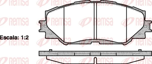Колодки тормозные дисковые REMSA 123200 Колодки тормозные дисковые REMSA 123200