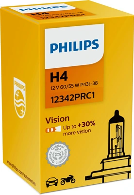 Автолампы Philips 12342PRC1 Vision H4 P43t-38 55 W 60 W прозрачная