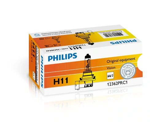 Автолампы Philips 12362PRC1 Vision H11 PGJ19-2 55 W прозрачная