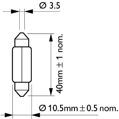 Автолампы Philips 12866B2 Vision C10W SV8,5 10 W прозрачная