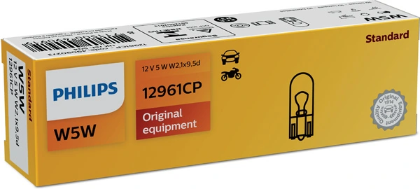 Автолампы Philips 12961CP Vision W5W W2,1x9,5d 5 W прозрачная