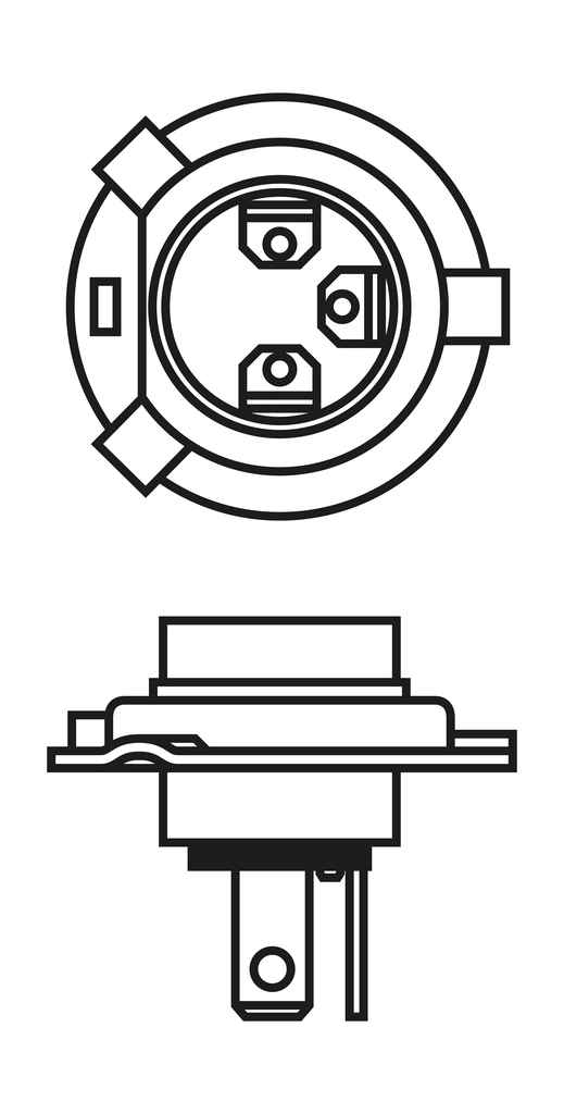 Автолампы Bosch 1987302045 H4 P43t 55 W 60 W