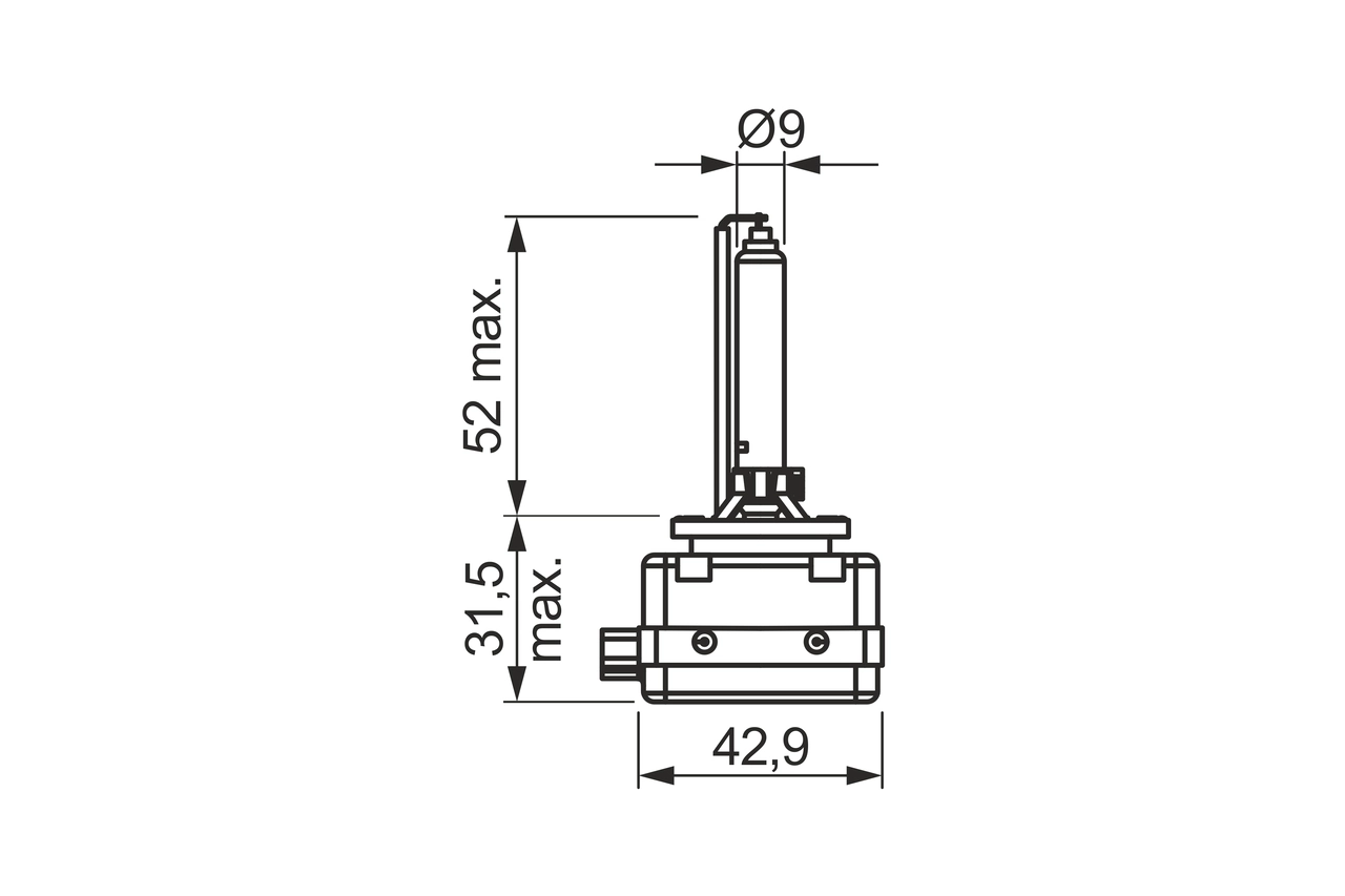 Автолампы Bosch 1987302907 Xenon D3S PK32d-5 35 W прозрачная