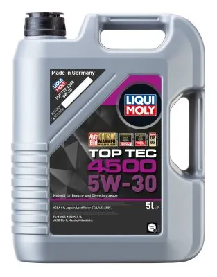 Синтетическое моторное масло — Top Tec 4500 5W-30 5 л. Синтетическое моторное масло — Top Tec 4500 5W-30 5 л.