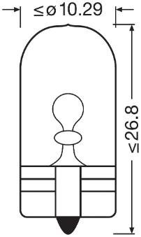 Автолампы Osram 2827 Original WY5W W2,1x9,5d 5 W желтая