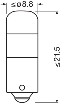 Автолампы Osram 3893DWP-02B LEDriving T4W BA9s 0,8 W