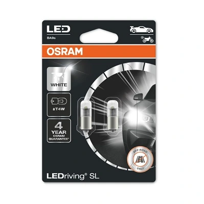 Автолампы Osram 3893DWP-02B LEDriving T4W BA9s 0,8 W