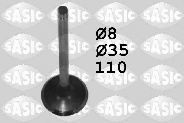SASIC 4000911 Клапан IN, 1.9D 97- (дв.F8Q.632/662) 8x110.1mm SASIC 4000911 Клапан IN, 1.9D 97- (дв.F8Q.632/662) 8x110.1mm
