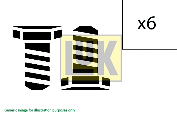 Luk 411013310 комплект болтів