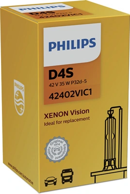 Автолампы Philips 42402VIC1 Vision D4S P32d-5 35 W прозрачная