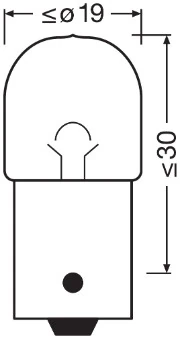 Автолампы Osram 5008 Original R10W BA15s 10 W прозрачная