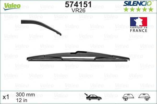 VALEO 574151 Щiтка склоочисника 300мм