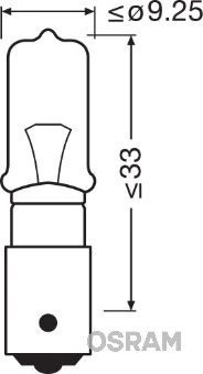 Автолампы Osram 64136 Original H21W BAY9s 21 W прозрачная