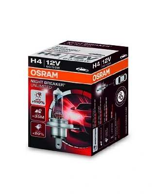 Автолампы Osram 64193NBU Night Breaker Unlimited H4 P43t 55 W 60 W прозрачно-голубая