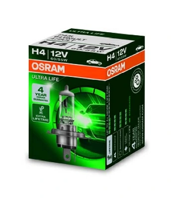 Автолампы Osram 64193ULT Ultra Life H4 P43t 55 W 60 W прозрачная