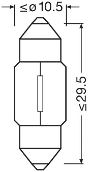 Автолампы Osram 6438 Original C10W SV8,5-8 10 W прозрачная Автолампы Osram 6438 Original C10W SV8,5-8 10 W прозрачная