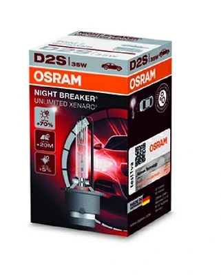 Автолампы Osram 66240XNB Xenarc Night Breaker Unlimited D2S P32d-2 35 W прозрачная