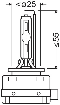 Автолампы Osram 66340CLC Xenarc Classic D3S PK32d-5 35 W прозрачная