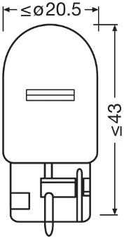 Автолампы Osram 7504 Original WY21W WX3x16d 21 W желтая Автолампы Osram 7504 Original WY21W WX3x16d 21 W желтая