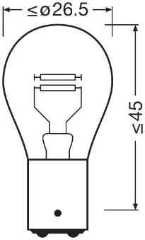 Автолампы Osram 7528ULT02B Ultra Life P21/5W BAY15d 1,12 W прозрачная Автолампы Osram 7528ULT02B Ultra Life P21/5W BAY15d 1,12 W прозрачная