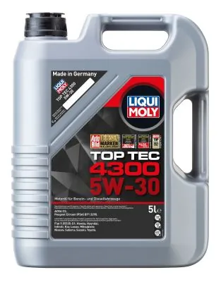 Синтетическое моторное масло — Top Tec 4300 SAE 5W-30 5 л. Синтетическое моторное масло — Top Tec 4300 SAE 5W-30 5 л.