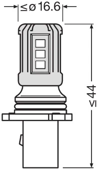 Автолампы Osram 828DWP LEDriving P13W PG18.5d-1 1,8 W Автолампы Osram 828DWP LEDriving P13W PG18.5d-1 1,8 W