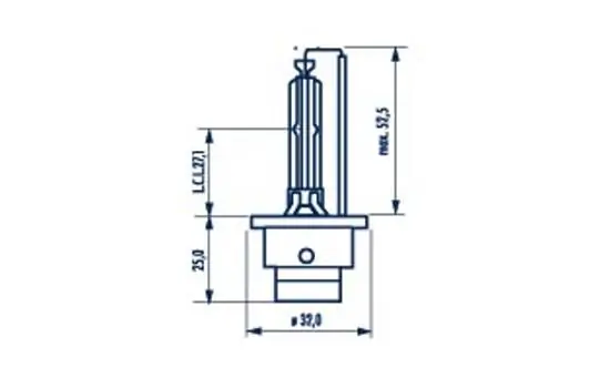 Автолампы Narva 84002 Xenon D2S P32d-2 35 W прозрачная