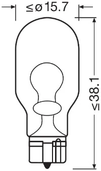 Автолампы Osram 921 Original W16W W2,1x9,5d 16 W прозрачная Автолампы Osram 921 Original W16W W2,1x9,5d 16 W прозрачная