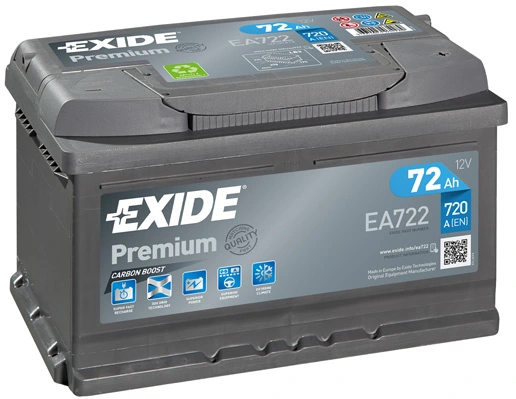 Аккумулятор Exide PREMIUM 6 СТ-72-R EA722 Аккумулятор Exide PREMIUM 6 СТ-72-R EA722