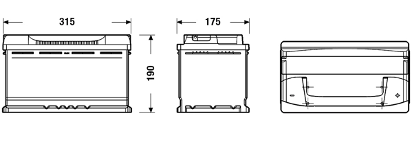 Аккумулятор EXIDE Excell 6 СТ-80-R eb800