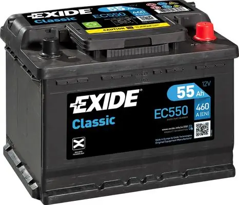 Аккумулятор Exide CLASSIC 6 СТ-55-R EC550