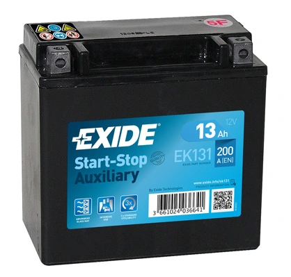 Аккумулятор EXIDE Start-Stop AGM 6 СТ-13-L ek131 Аккумулятор EXIDE Start-Stop AGM 6 СТ-13-L ek131