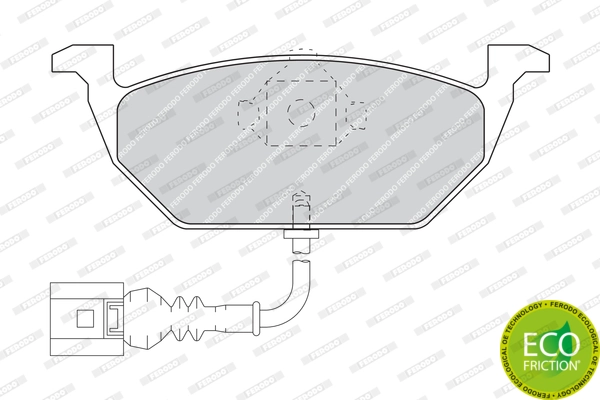 FERODO FDB1398 Колодки передние (дисковые), с датчиком 03-