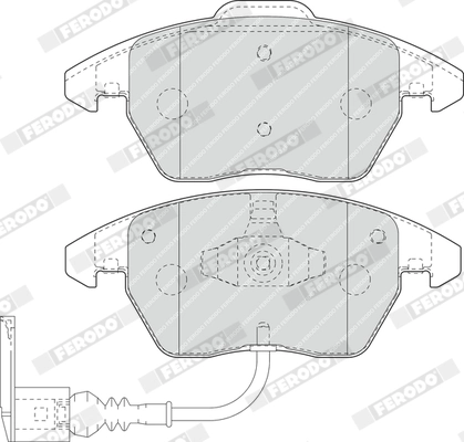 FERODO FDB1641 Колодки передние, (тип ATE) FERODO FDB1641 Колодки передние, (тип ATE)