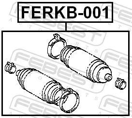FEBEST FERKB001 Пыльник рулевой рейки