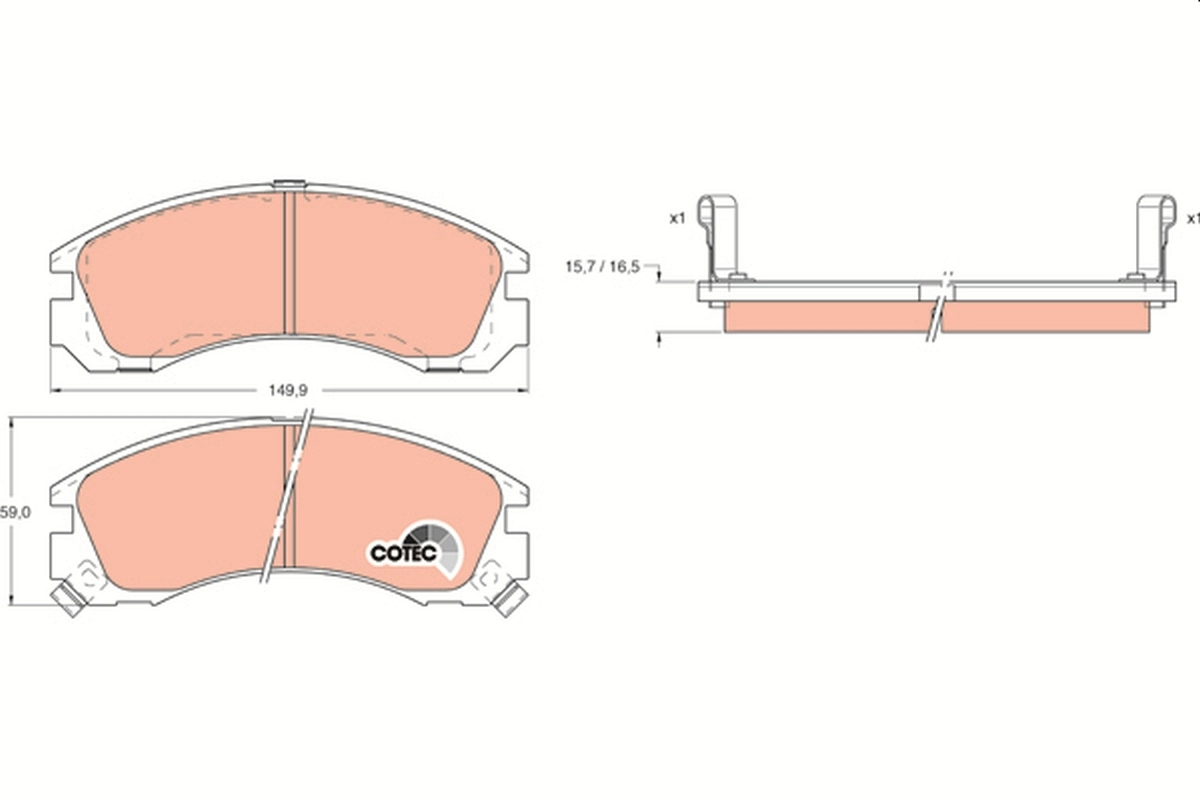 TRW GDB1126 Колодки тормозные дисковые передние, PEUGEOT/CITROEN/MITSUBISHI, 1.8-3.5, 90- TRW GDB1126 Колодки тормозные дисковые передние, PEUGEOT/CITROEN/MITSUBISHI, 1.8-3.5, 90-