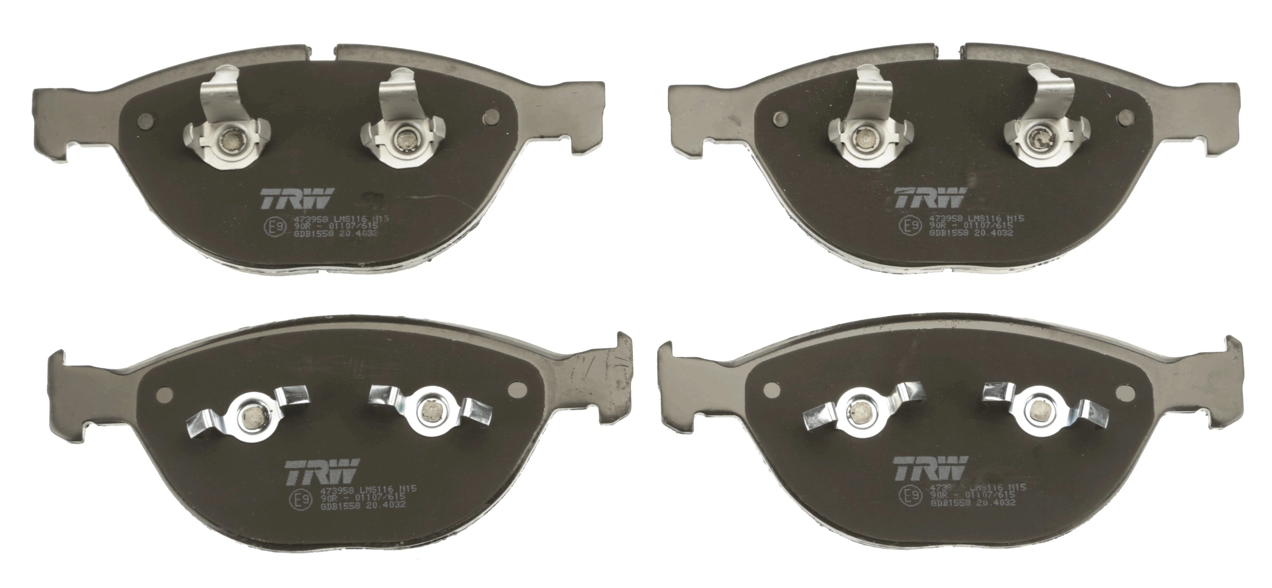 TRW GDB1558 Колодки тормозные дисковые передние, BMW 5 (E60), 6 (E63), 7 (E65), 3.0D-6.0, 03-10