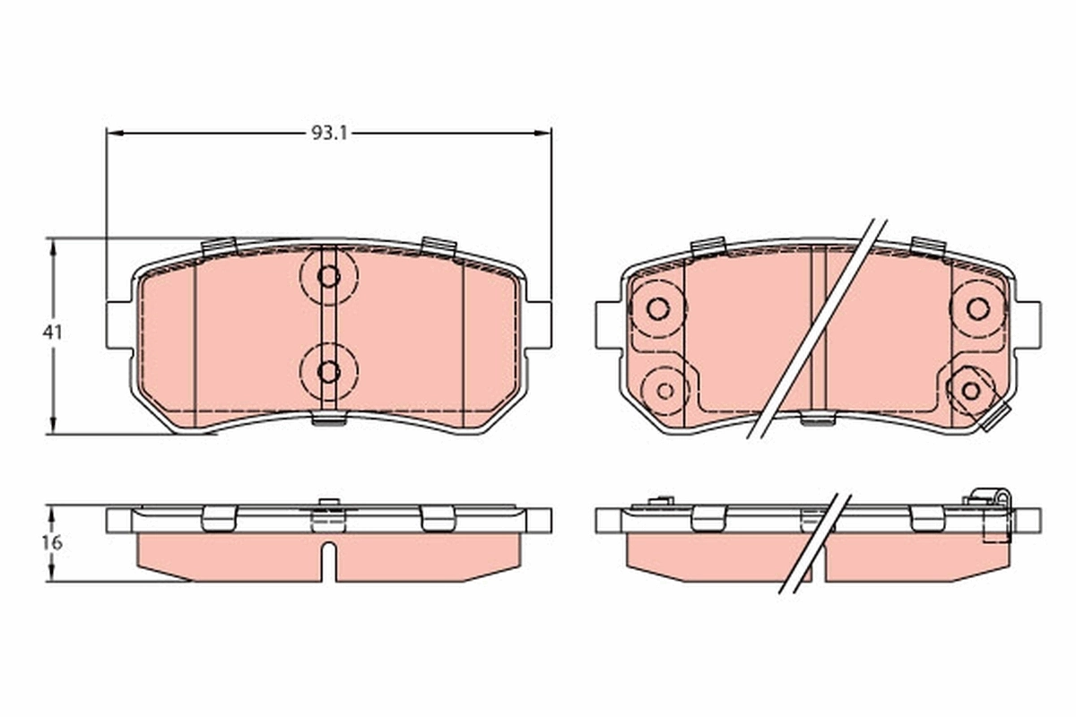 TRW GDB3421 Колодки тормозные дисковые задние, HYUNDAI/KIA, 1.0-2.4, 04- TRW GDB3421 Колодки тормозные дисковые задние, HYUNDAI/KIA, 1.0-2.4, 04-