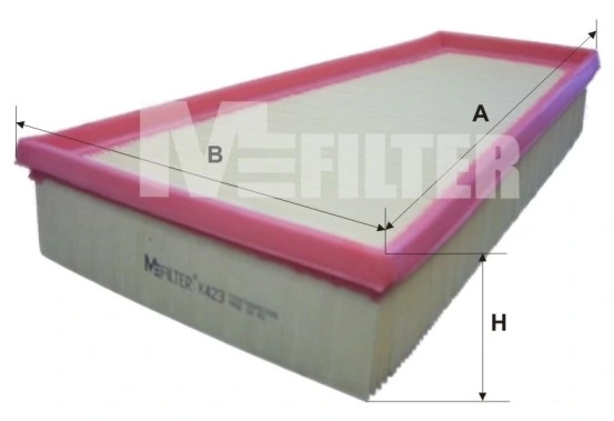 MFILTER K423 Фільтр повітряний PEUGEOT (вир-во M-filter)