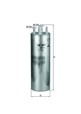 Фильтр топливный KNECHT, MAHLE KL2294