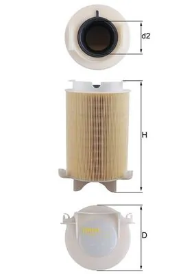 KNECHT LX1566 Фильтр воздушный, (круглый) 2.0SDI