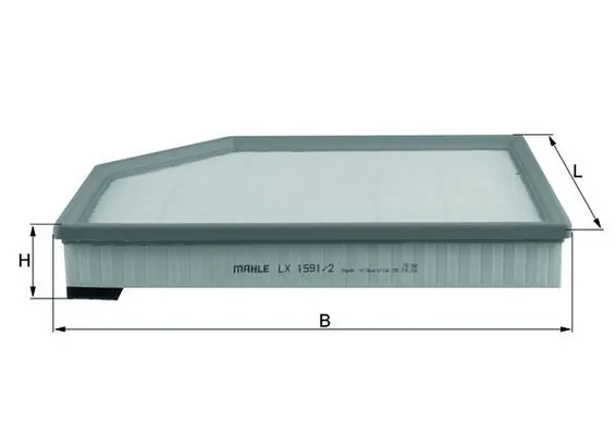 Фильтр воздушный KNECHT, MAHLE LX15912