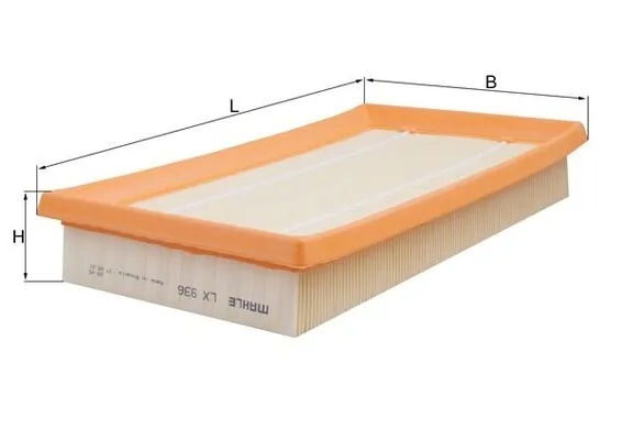 KNECHT LX936 Фильтр воздушный, MAZDA 6, 626, 1.8-2.5, 2.0DI, 98-12