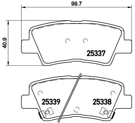 BREMBO P30067 Колодки тормозные задние KIA Soul 1.6ICRDI 2009 BREMBO P30067 Колодки тормозные задние KIA Soul 1.6ICRDI 2009