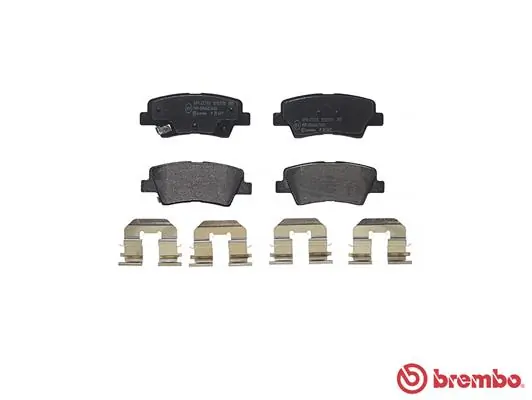 BREMBO P30067 Колодки тормозные задние KIA Soul 1.6ICRDI 2009